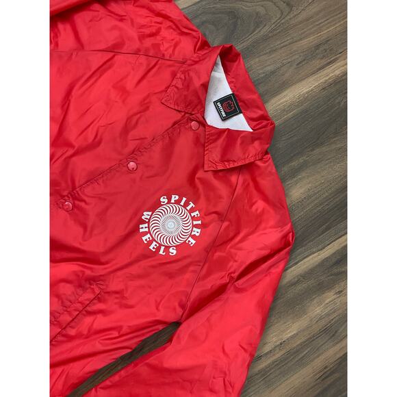 Spitfire Wheels Skateboarding lightweight snap button windbreaker sport jacket S - Picture 4 of 7